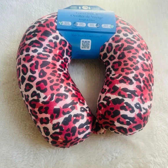 Animal Print Travel Neck Pillow Super Soft NEW - Picture 3 of 6